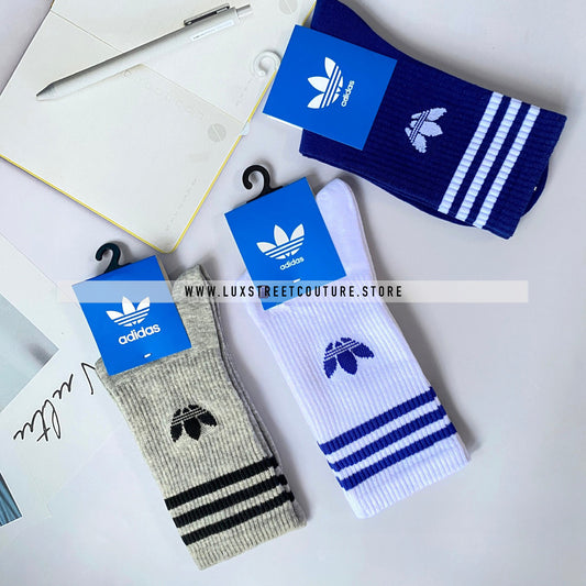 ADlDAS CREW SOCKS (3 PAIRS)