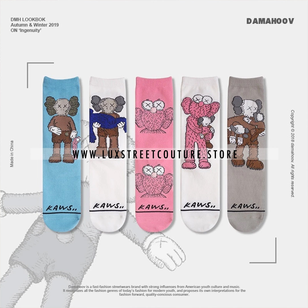 KAWS SOCKS ( 5 PAIRS )