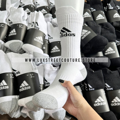 ADlDAS HIGH CUT BASKETBALL SOCKS ( 3 PAIRS )